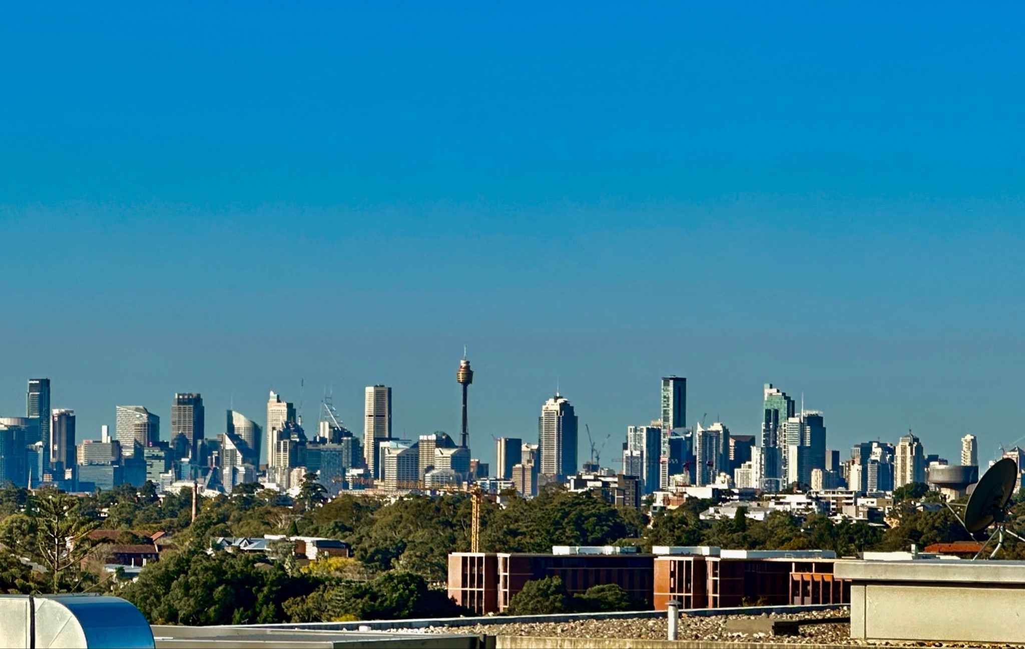 View from roof terrace