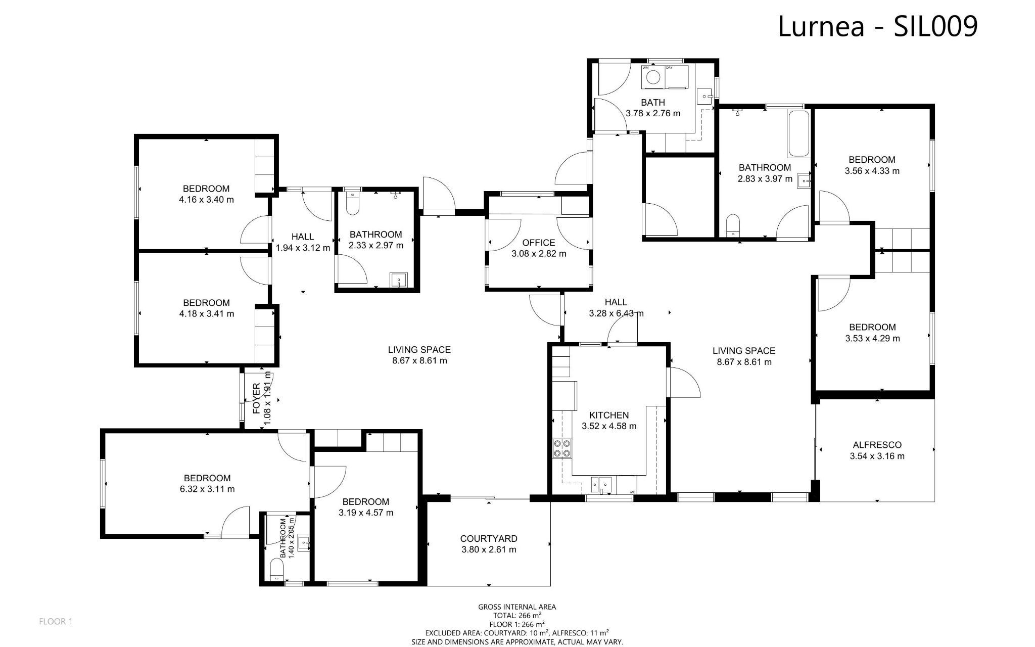 Lurnea, floorplan - supported independent living accommodation