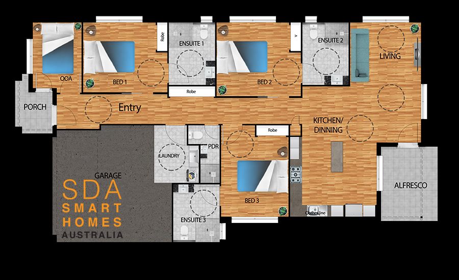 Floorplan 3Bed-P221