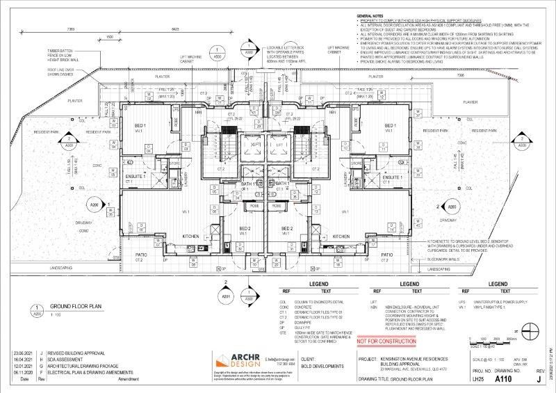 LH25 A110 - GROUND FLOOR PLAN (J)