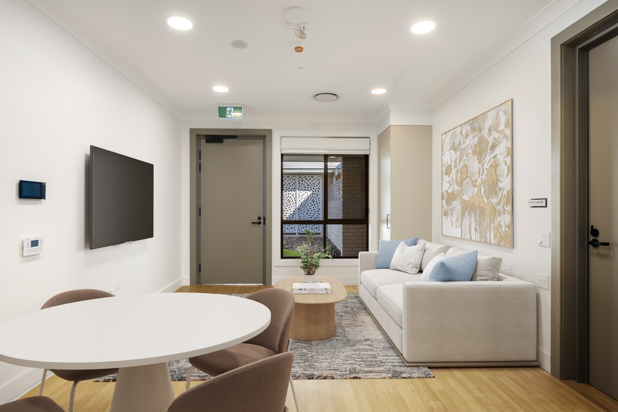 Private dining living_staged