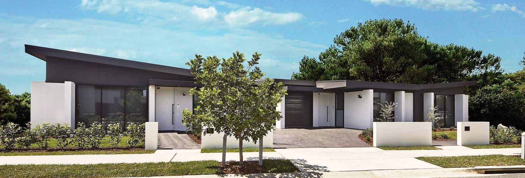 The stunning exterior of the new home in Oran Park.