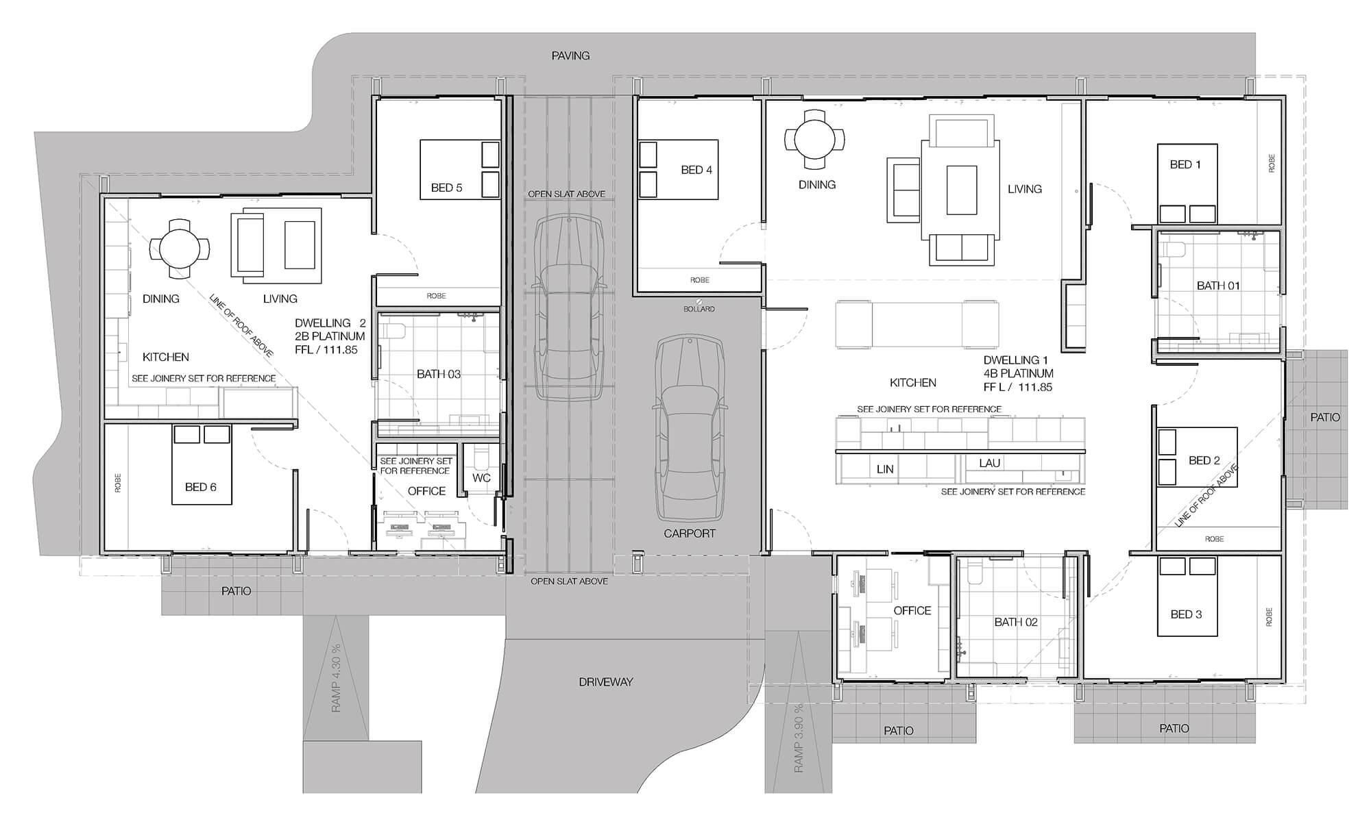 The floorplan for the Oran Park property.
