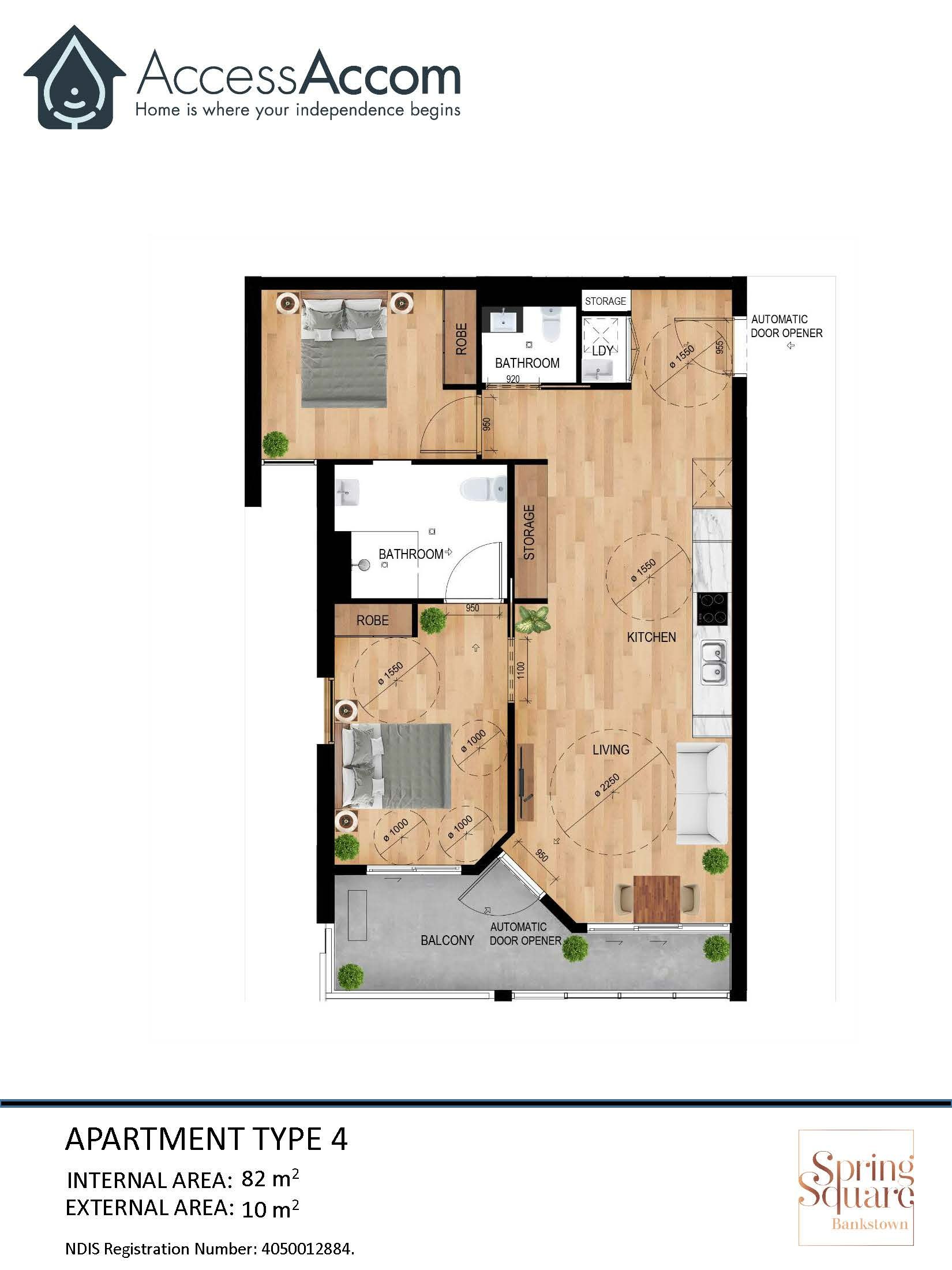 Bankstown Floorplans Apt Type 4 image