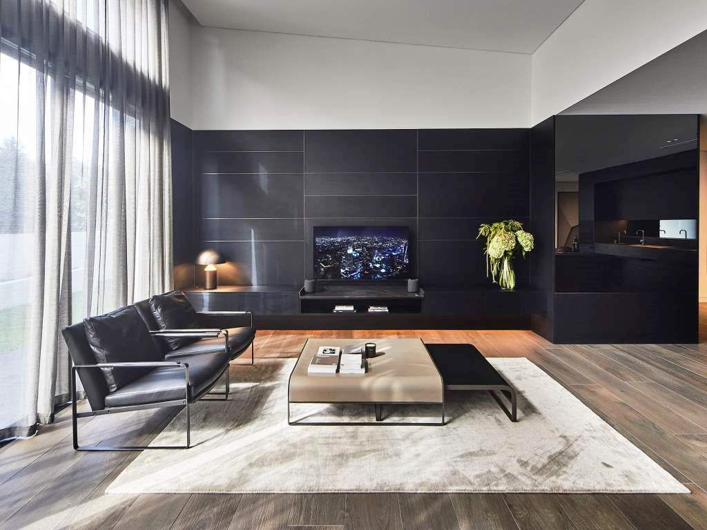 The living room of the 4-bedroom residence.