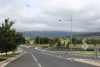 Road to Calderwood property and view of mountains