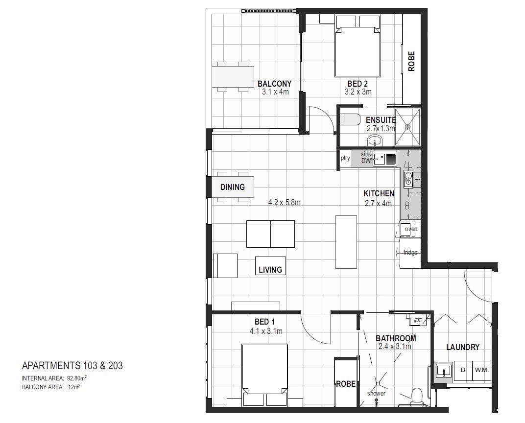 Floorplan 103 203