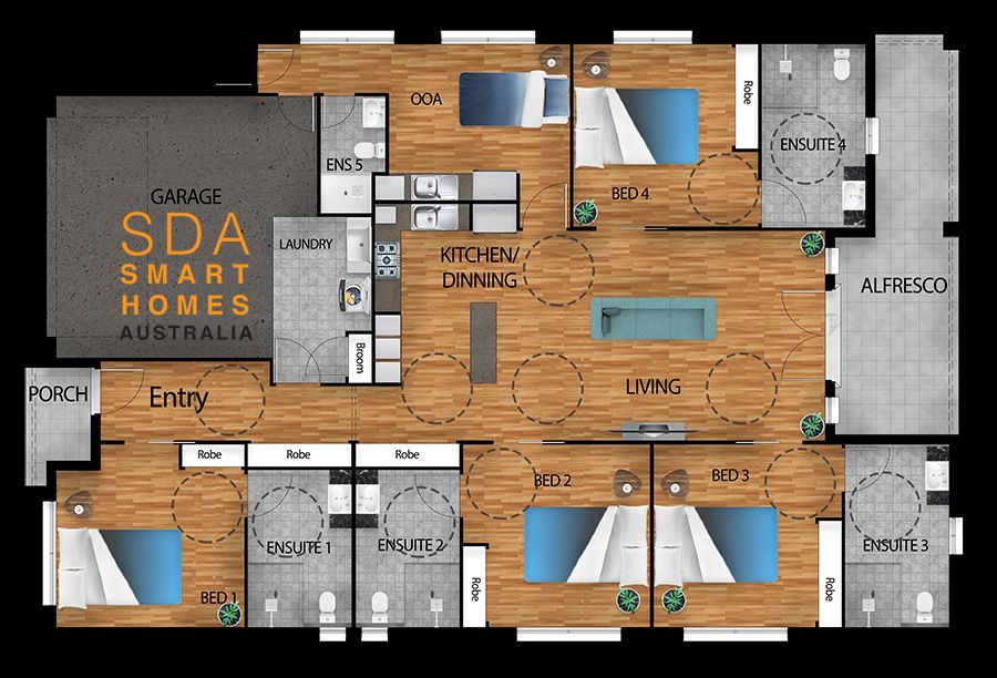 Floorplan 4Bed-P286