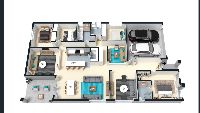 3d view no floor plan