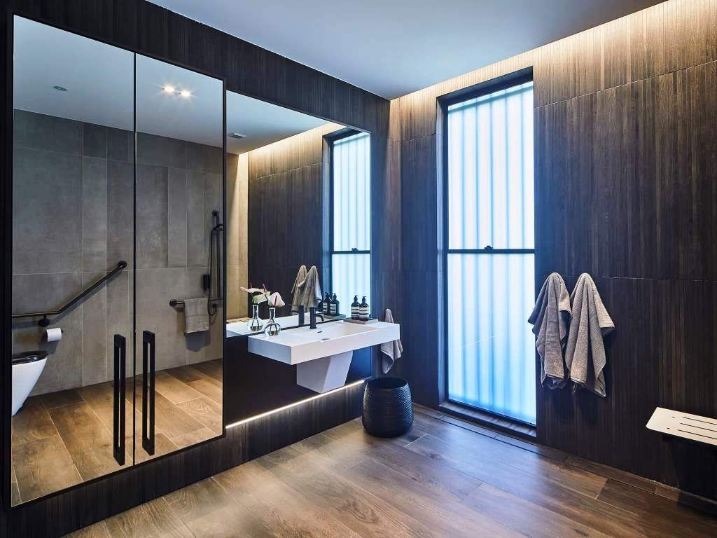 A bathroom in the Oran Park home.