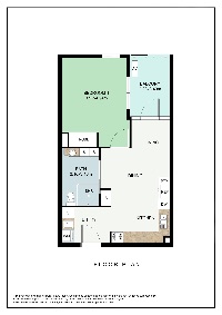 Cannington 1 bed floor plan