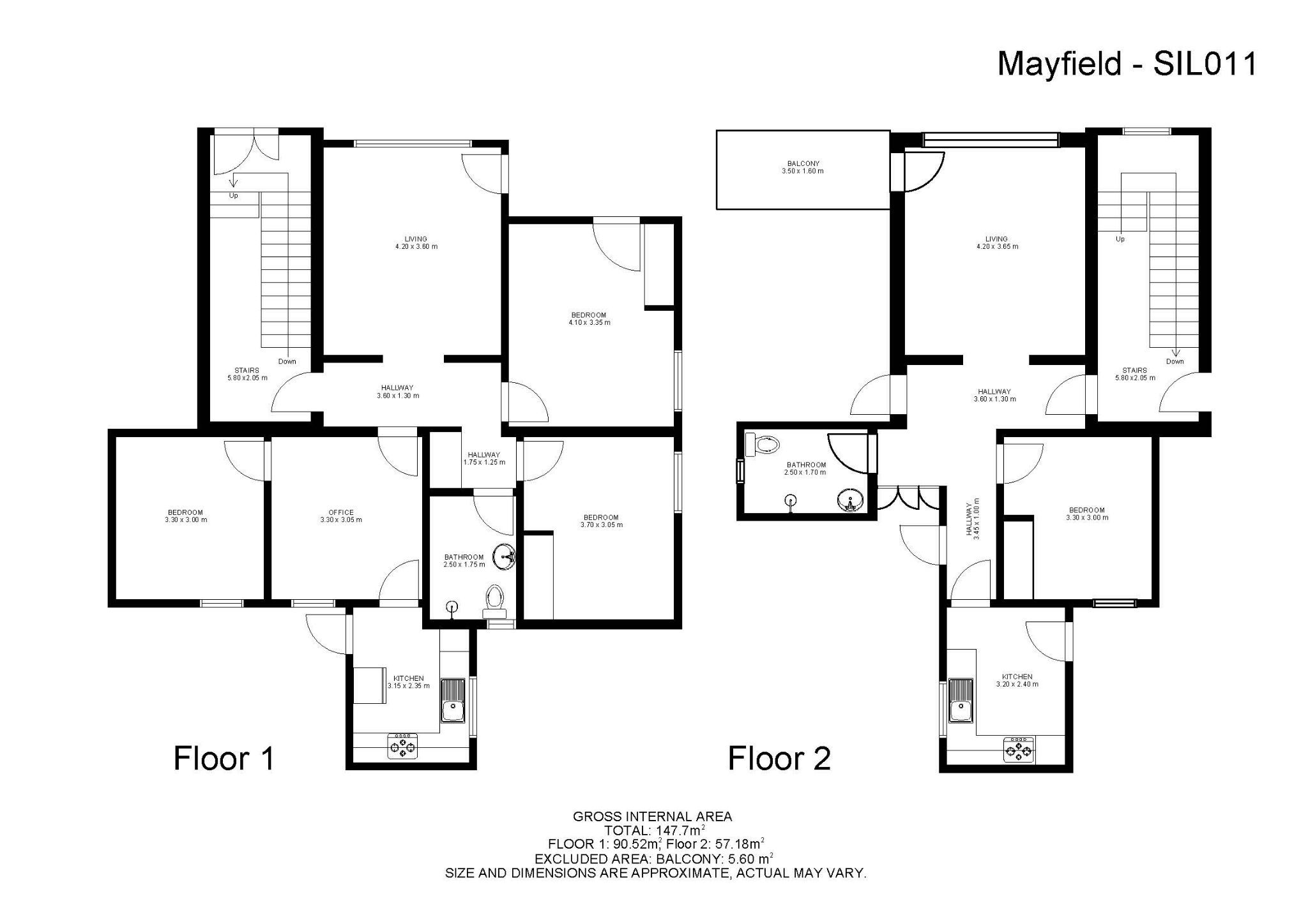 Mayfield, floorplan - supported independent living accommodation