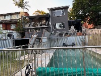 Pool and back of property