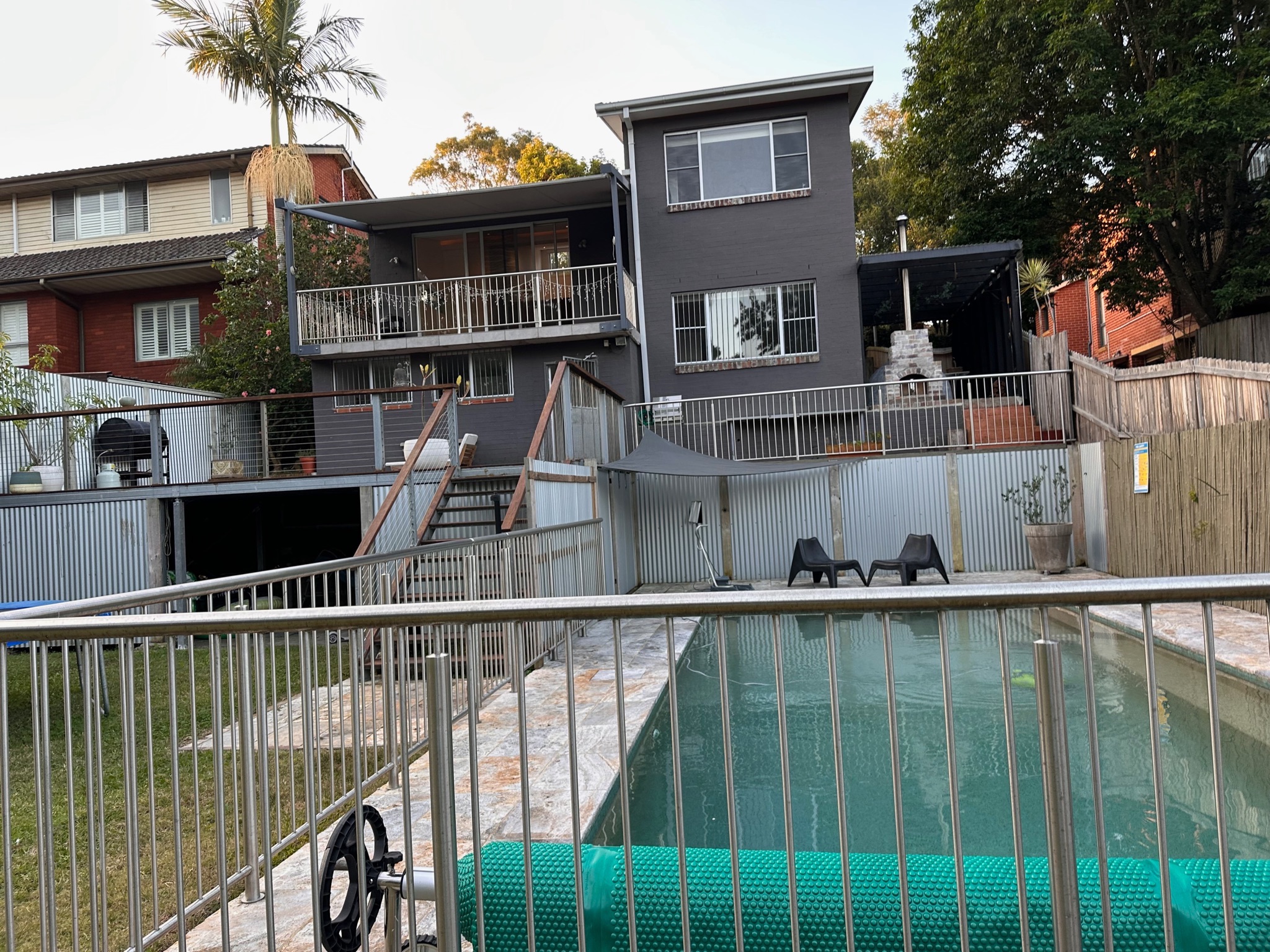 Pool and back of property