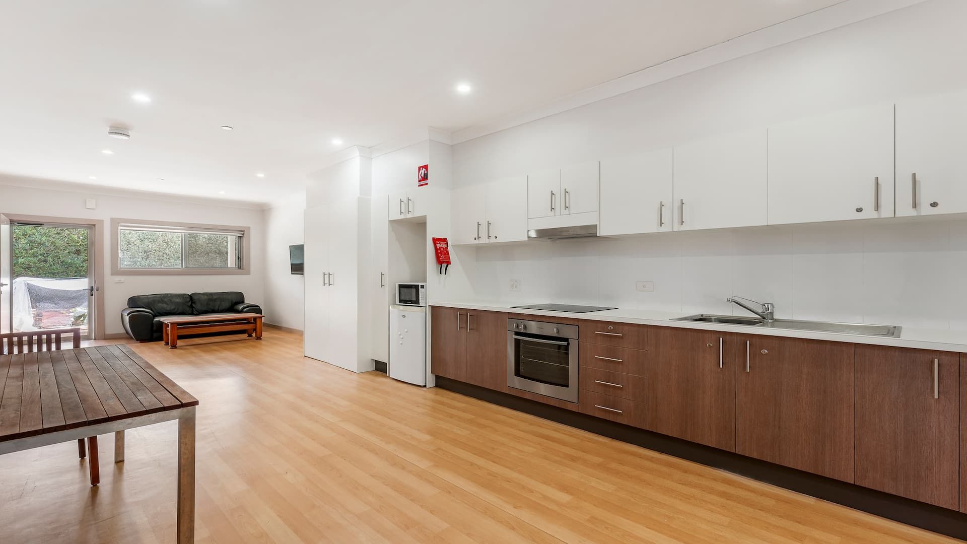 St Marys villa kitchen and lounge room