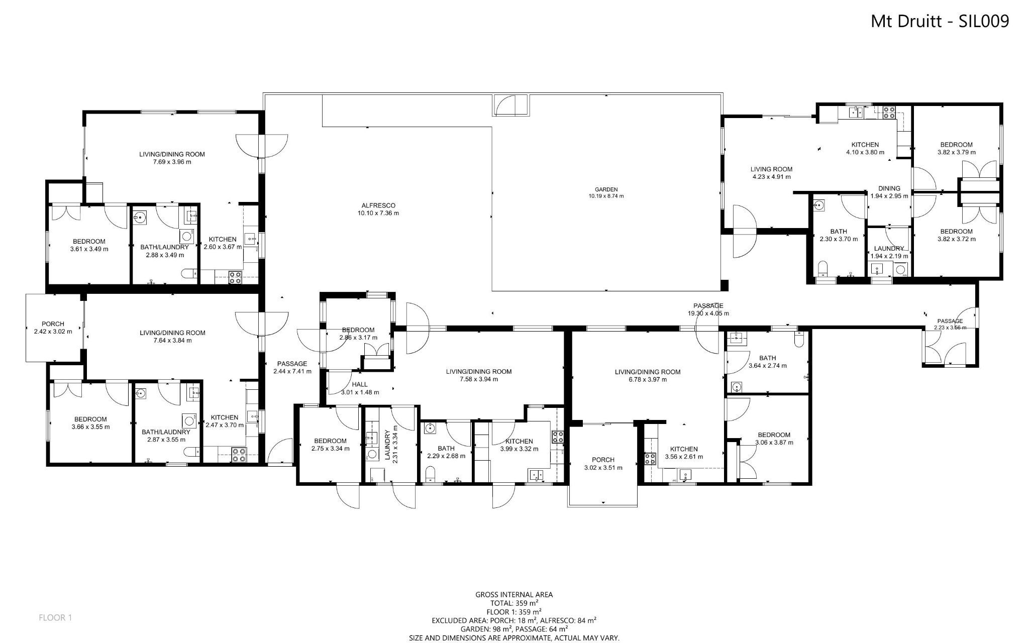 Mount Druitt, floorplan - supported independent living accommodation
