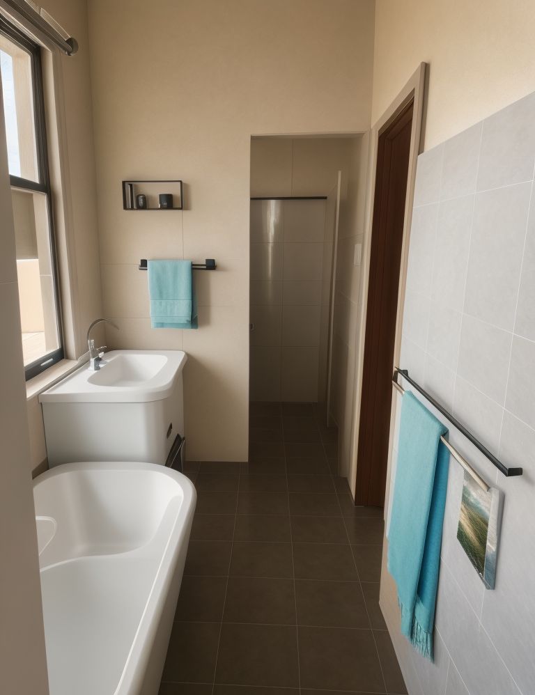 Terrace bathroom upper